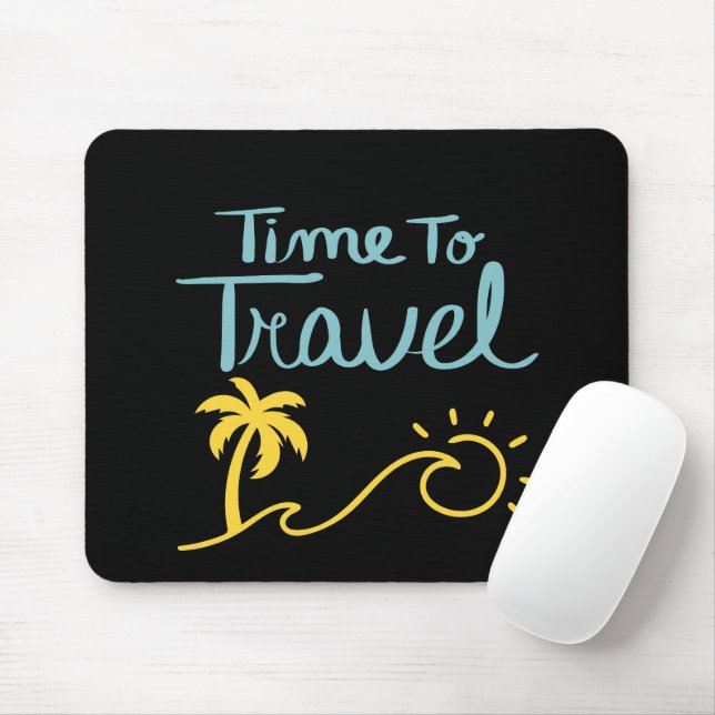 Mousepad Hora de Viagem Beach (Com mouse)