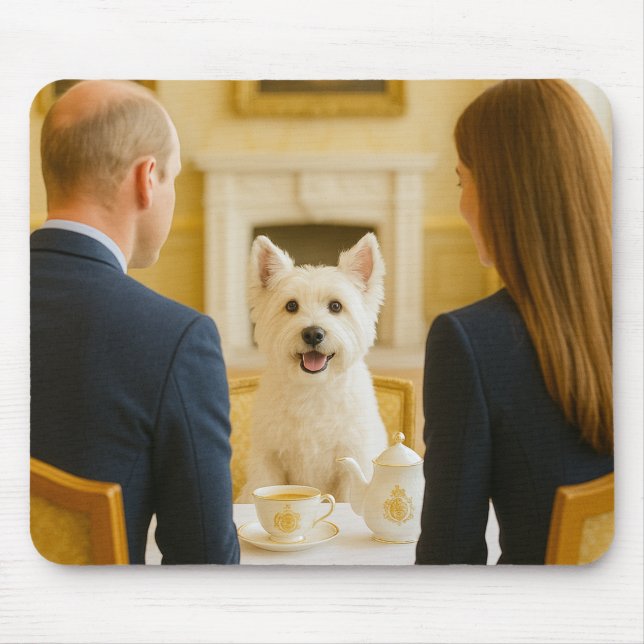 Mousepad Hora do Chá Westie com os Royals (Frente)