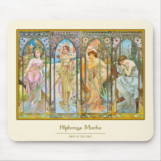 Mousepad Hora do dia, Alphonse Mucha