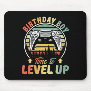 Mousepad Hora do Menino para Subir de Nível Video Games Gam