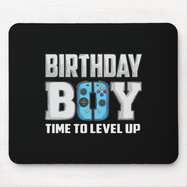 Mousepad Hora do Menino Subir de Level Video Game Aniversár (Frente)