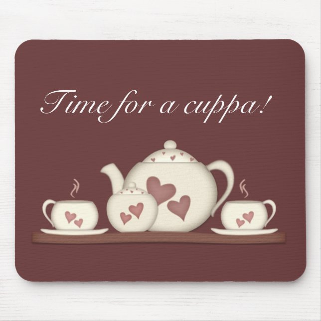 Mousepad Hora para um cuppa! (Frente)