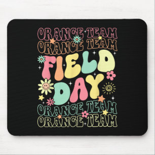 Mousepad Horário de Campo Laranja Equipe de Guerra Colorida