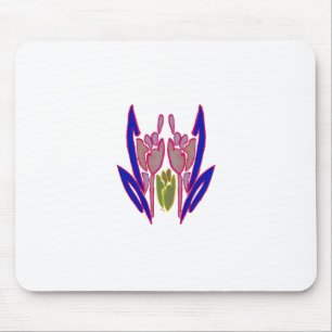 Mousepad Horários do inverno Lindas cores adoráveis Arte