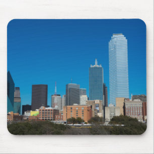 Mousepad Horizonte de Dallas Texas ao pôr do sol
