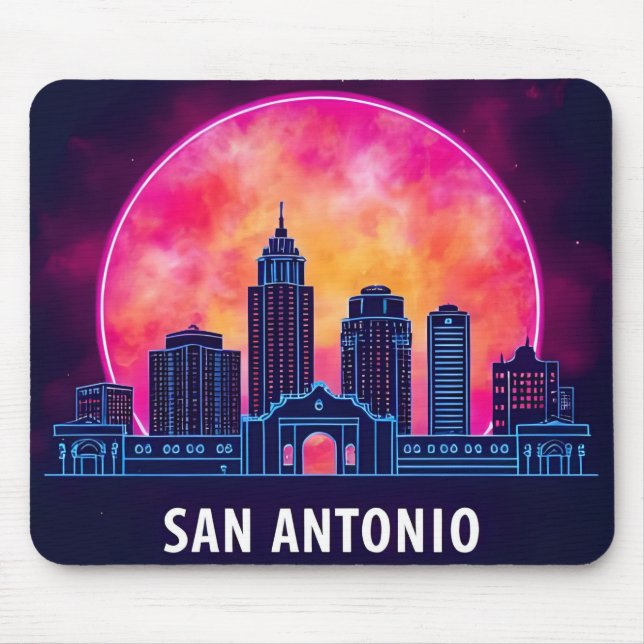 Mousepad Horizonte de San Antonio Texas (Frente)