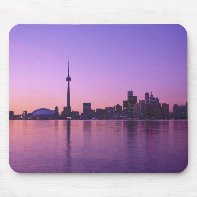 Mousepad Horizonte de Toronto à noite, Ontário, Canadá (Frente)
