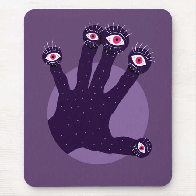 Mousepad Horror Assustador Com Olhos (Frente)