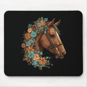 Mousepad Horse Equestre Retrato da Vaca Ocidental Horsebac