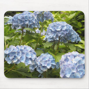 Mousepad Hortênsias Tons de Azul