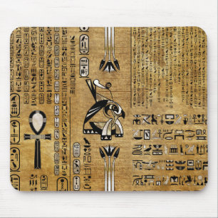 Mousepad Horus - Dourado e Pérola Egípcia