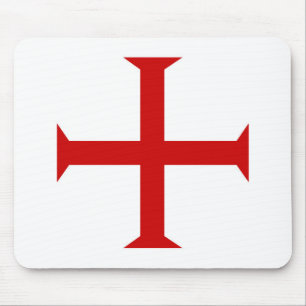 Mousepad hospitall teutonic templar de malta da cruz