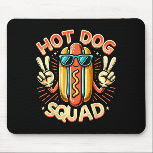 Mousepad Hot Dog Squad Hot Dog Stand Team Hotdog Creme Para