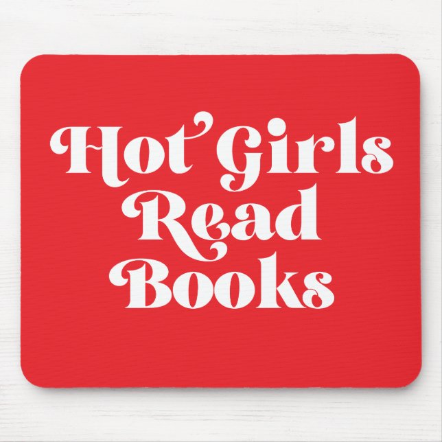 Mousepad Hot Girls Leia Livros (Frente)