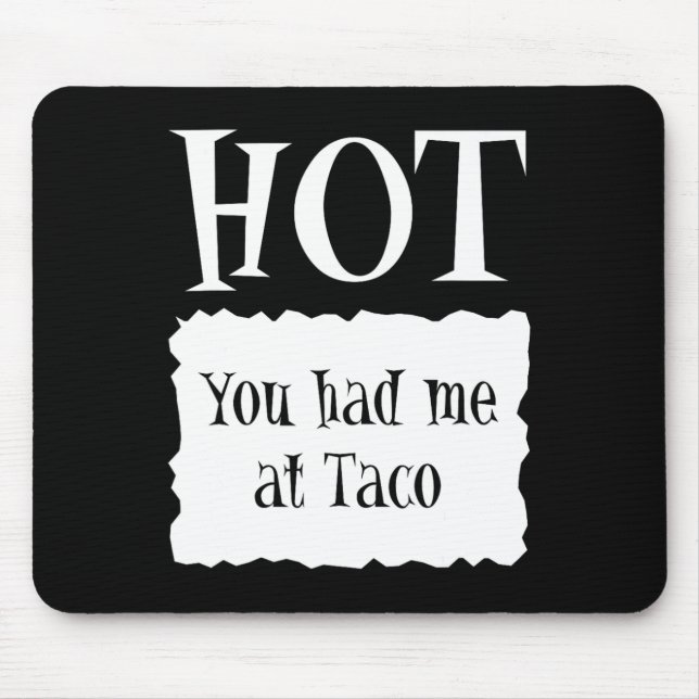 Mousepad HOT - Hot Packet Halloween Taco Costume 1 (Frente)