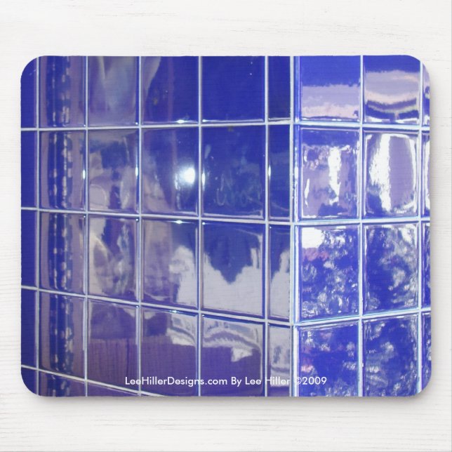 Mousepad Hot Springs, AR BlueTile Reflection Tapete de Mous (Frente)
