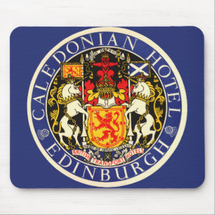 Mousepad Hotel Caledonian Vintage Viagens Edimburgo Escócia
