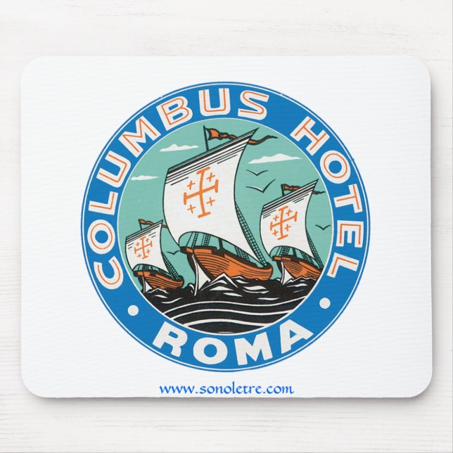 Mousepad Hotel Columbus, Roma (Frente)