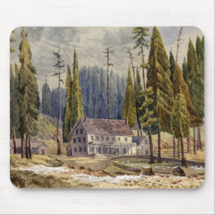 Mousepad Hotel no bosque de árvores de Mamoth