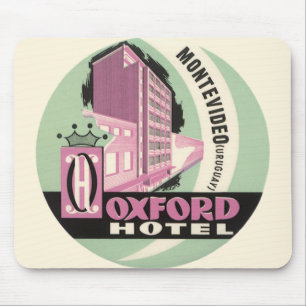 Mousepad Hotel Oxford, Montevidéu, Uruguai, Viagem Antiga