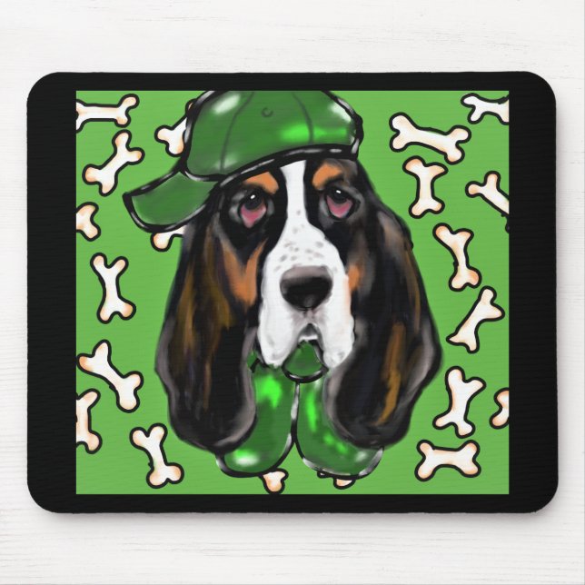 Mousepad Hound Basset (Frente)