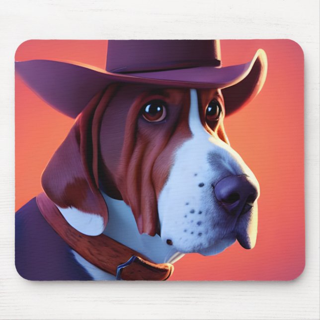 Mousepad Hound Basset (Frente)