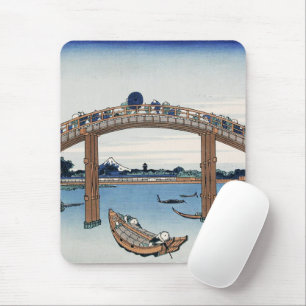 Mousepad Housai Monte Fuji visto de baixo da ponte masculin