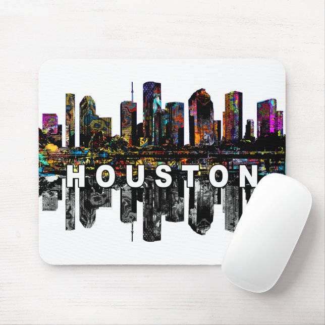 Mousepad Houston, Texas em grafite (Com mouse)