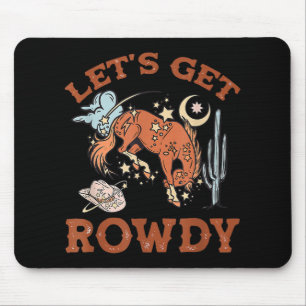 Mousepad Howdy Vamos Get Rowdy Cowgirl Bachelorette Bride P