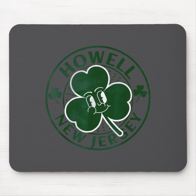 Mousepad Howell New Jersey Irish Shamrock Nj Retro Souvenir (Frente)