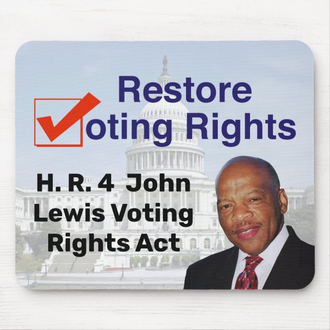 Mousepad HR4 Lei de Direitos de Voto John Lewis (Frente)
