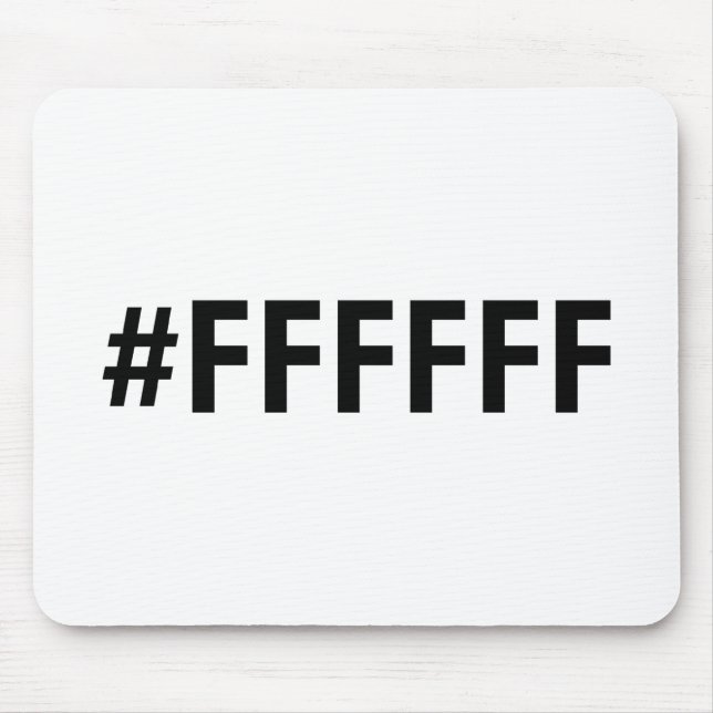 Mousepad HTML Branco RGB (Frente)