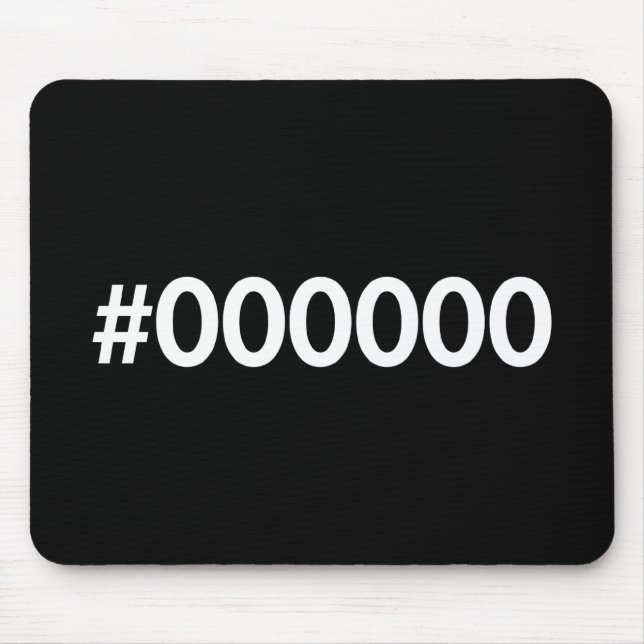 Mousepad HTML RGB preto (Frente)