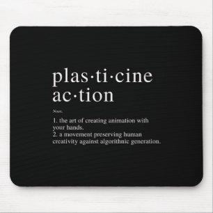 Mousepad Hu de Suporte Minimalista à Definição de Ação Plas