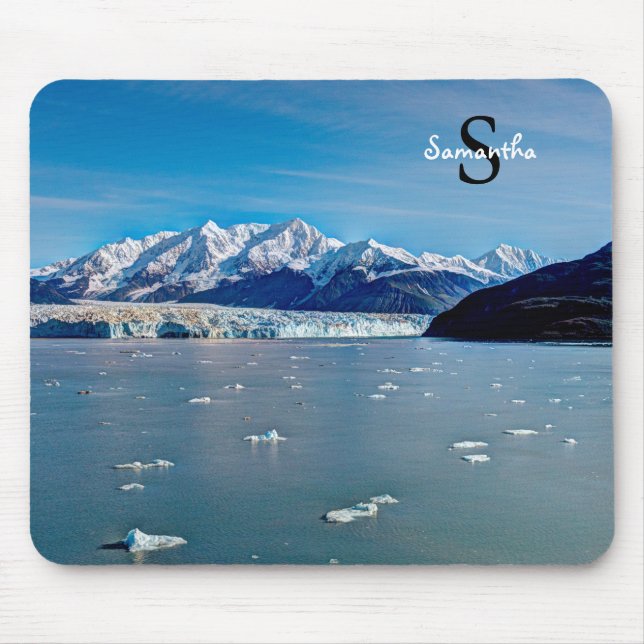 Mousepad Hubbard Glacier, rato do Alasca (Frente)