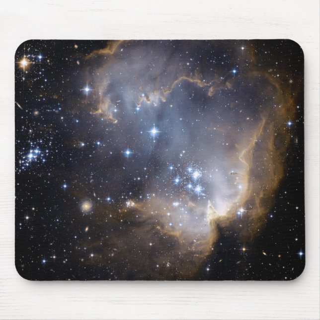 Mousepad Hubble observa estrelas infantis na galáxia (Frente)