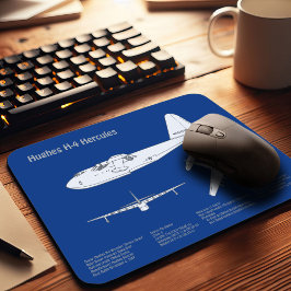 Mousepad Hughes H-4 Hércules Spruce Goose - Planos de Avião