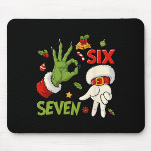 Mousepad Hugvyn Divertido Seis Sete Meme Natal Papai Noel D