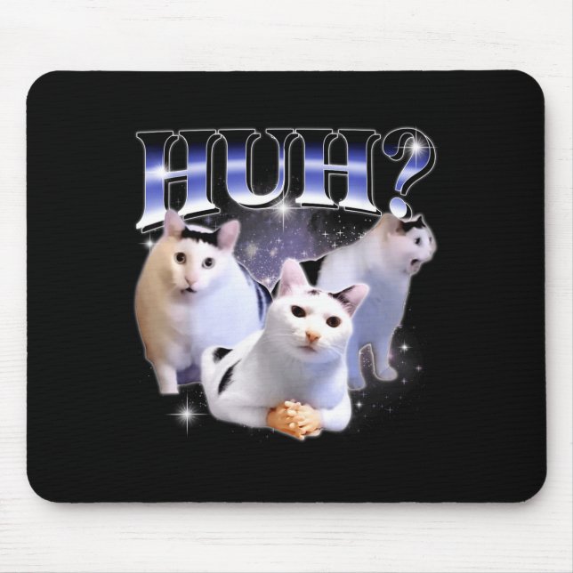 Mousepad Huh Funny Dank Cat Stud Oddly Bootleg Specific Dan (Frente)
