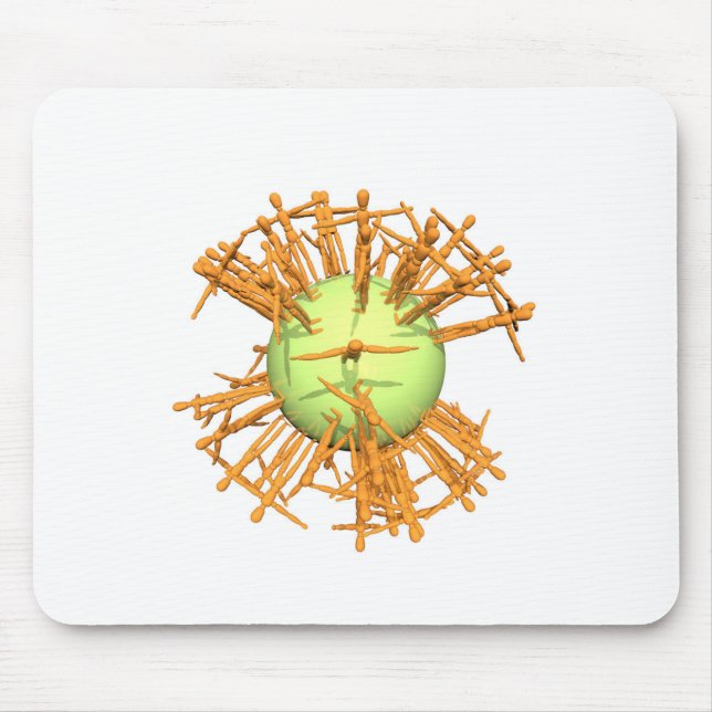 Mousepad Humano abstrato (Frente)