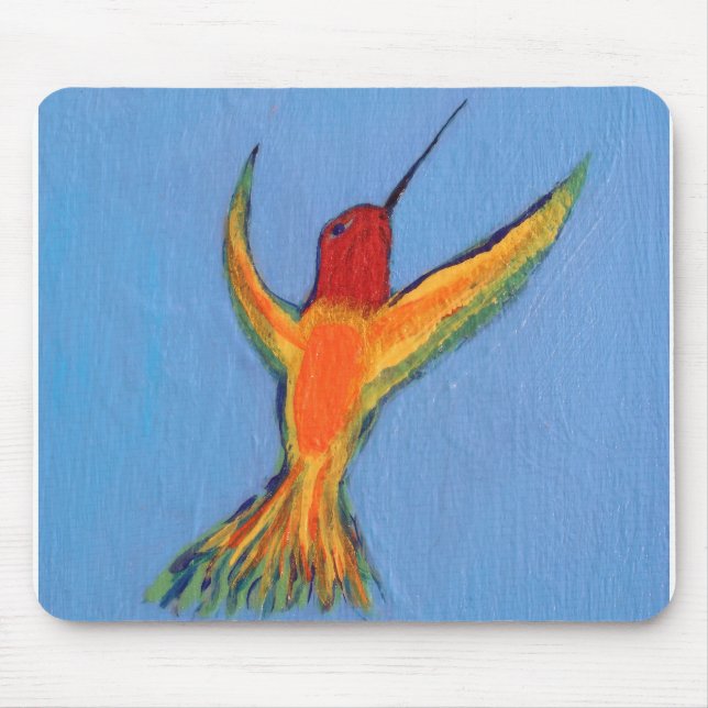 Mousepad Hummingbird em azul (Frente)