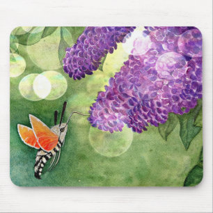 Mousepad Hummingbird Hawk Moth e Lilacs