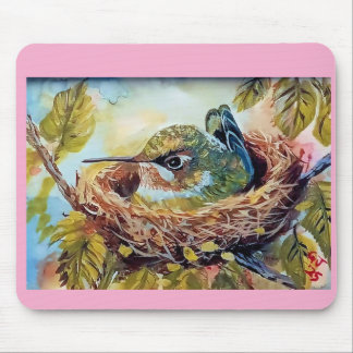 Mousepad Hummingbird no Nest