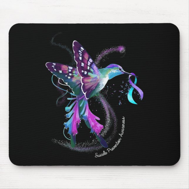 Mousepad Hummingbird Roxo Azul Fita Suicídio (Frente)
