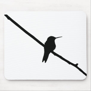 Mousepad Hummingbird Silhouette