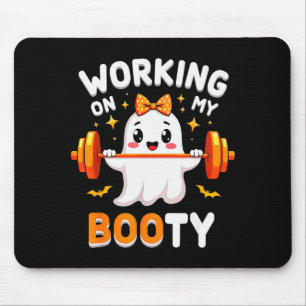 Mousepad Humor Boo Trabalhando Em Minha Bunda Academia Fitn