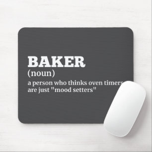 Mousepad Humor Culinário - Placa do Rato de Definição do Pa