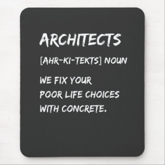 Mousepad Humor de Arquiteto – Corrigimos suas Escolhas de V