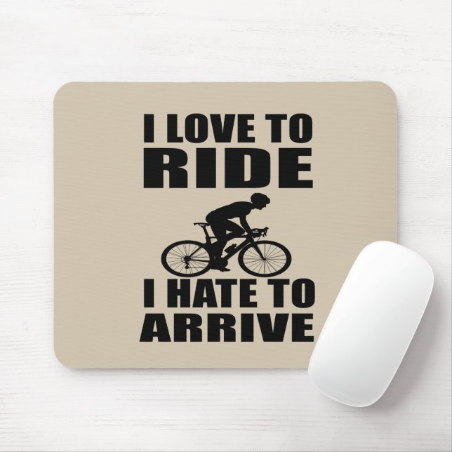 Mousepad Humor de Bicicleta de Montanha - Citação de Ciclis (Com mouse)