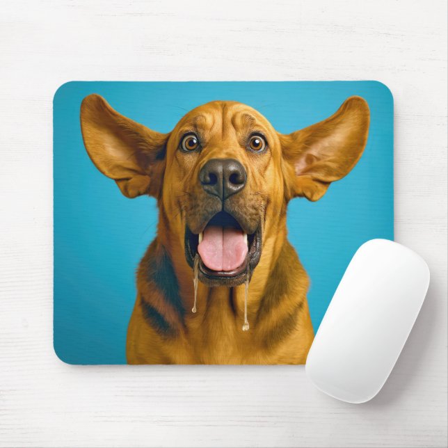 Mousepad Humor de Bloodhound Babando (Com mouse)